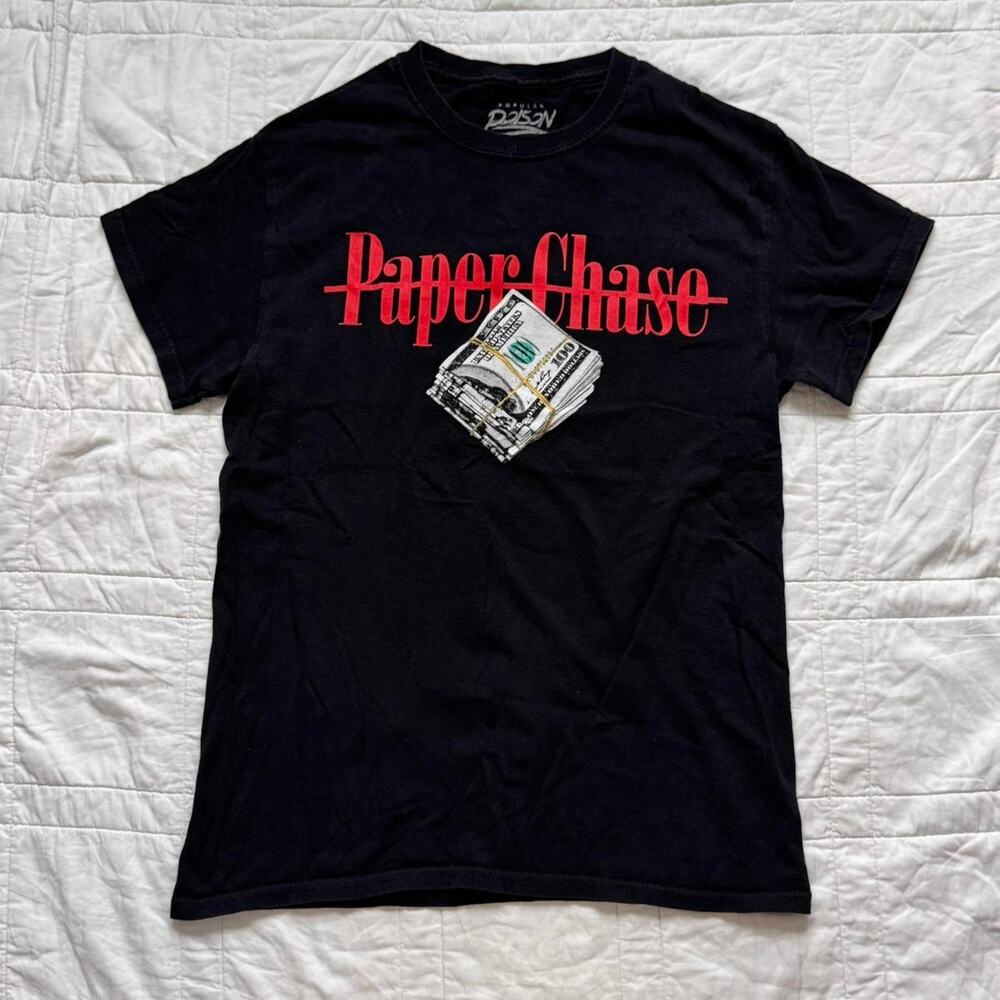 popular poison Paper chase one hundred dollar graphic mens sz S streetwear - Picture 2 of 7